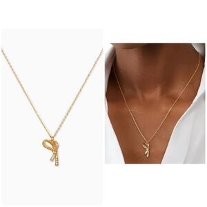 Kate Spade- All Tied Up Pave Mini Pendant Necklace